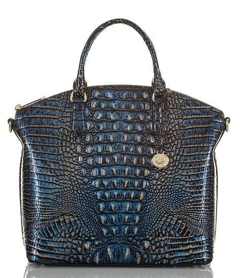 brahmin crocodile satchel bag.